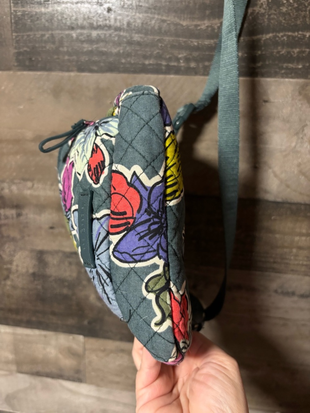 Vera Bradley Quilted Floral Crossbody Bag Falling Flower Design - Picture 11 of 13